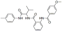 Benzamide, 2-[(4-methoxybenzoyl)amino]-N-[2-methyl-1-[[(4-methylphenyl)amino]carbonyl]propyl]- (9CI) Structure