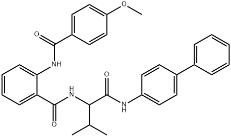 Benzamide, N-[1-[([1,1-biphenyl]-4-ylamino)carbonyl]-2-methylpropyl]-2-[(4-methoxybenzoyl)amino]- (9CI) Structure