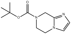 7-BOC-5,6,7,8-四氢咪唑并[1,2-A]吡嗪,345311-03-7,结构式