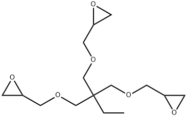 1-(2,3-epoxypropoxy)-2,2-bis[(2,3-epoxypropoxy)methyl]butane  Struktur