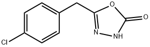 5-[(4-クロロフェニル)メチル]-1,3,4-オキサジアゾール-2-オール 化学構造式
