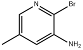 3-アミノ-2-ブロモ-5-メチルピリジン 化学構造式