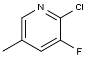 2-氯-3-氟-5-甲基吡啶, 34552-15-3, 结构式
