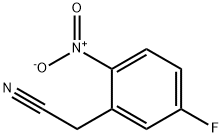 5-フルオロ-2-ニトロフェニルアセトニトリル 化学構造式
