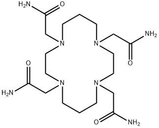 1,4,8,11-四(氨甲酰基甲基)-1,4,8,11-四氮杂环十四烷, 345612-63-7, 结构式