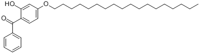 2-ヒドロキシ-4-(オクタデシル)オキシベンゾフェノン 化学構造式