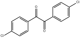 1,2-ビス(p-クロロフェニル)エタンジオン 化学構造式