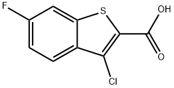 3-氯-6-氟基苯并[B]噻吩-2-羧酸, 34576-92-6, 结构式