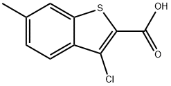 3-クロロ-6-メチルベンゾ[B]チオフェン-2-カルボン酸 塩化物 化学構造式