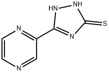 5-(ピラジン-2-イル)-1H-1,2,4-トリアゾール-3-チオール 化学構造式