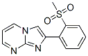 2-[2-(メチルスルホニル)フェニル]イミダゾ[1,2-a]ピリミジン 化学構造式