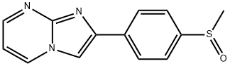 2-[4-(Methylsulfinyl)phenyl]imidazo[1,2-a]pyrimidine 结构式