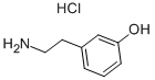 3-(2-氨基-乙基)苯酚盐酸盐,3458-98-8,结构式