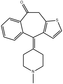 酮替芬EP杂质F, 34580-09-1, 结构式