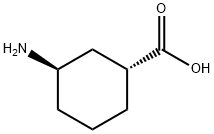 Cyclohexanecarboxylic acid, 3-amino-, trans- (9CI) Struktur
