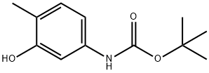 tert-butyl 3-hydroxy-4-methylphenylcarbamate Struktur