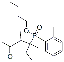 Phosphinic acid, (1-ethyl-1,2-dimethyl-3-oxobutyl)(methylphenyl)-, butyl ester Struktur