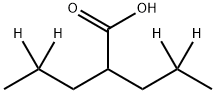 2‐(プロピル‐2,2‐D2)ペンタン酸‐4,4‐D2 化学構造式