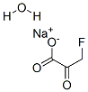 3-フルオロピルビン酸ナトリウム塩一水和物 化学構造式