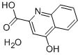 4‐ヒドロキシキノリン‐2‐カルボン酸N水和物 化学構造式
