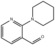 2-哌啶基-3-吡啶甲醛, 34595-22-7, 结构式
