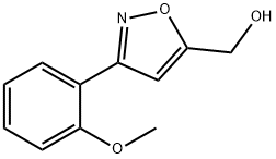 [3-(2-甲氧基苯基)异噁唑-5-基]甲醇, 345967-78-4, 结构式