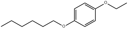 1-エトキシ-4-ヘキシルオキシベンゼン 化学構造式