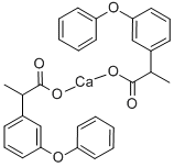 rac-(R*)-2-(3-フェノキシフェニル)プロピオン酸/カルシウム 化学構造式