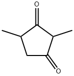 2,4-ジメチル-1,3-シクロペンタンジオン 化学構造式
