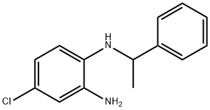 (2-氨基-4-氯-苯基)-(1-苯基乙基)胺, 345991-79-9, 结构式