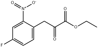 4-FLUORO-2-NITRO-ALPHA-OXO-BENZENE PROPANOIC ACID ETHYL ESTER Structure