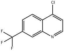 4-クロロ-7-(トリフルオロメチル)キノリン 化学構造式