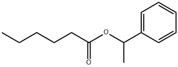 己酸 1-苯基乙酯, 3460-45-5, 结构式