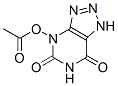4-(Acetyloxy)-1H-1,2,3-triazolo[4,5-d]pyrimidine-5,7(4H,6H)-dione Struktur