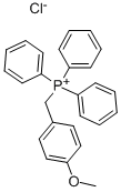 (4-メトキシベンジル)トリフェニルホスホニウムクロリド 化学構造式
