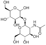 2 - O型(2 -乙酰氨基- 2 -脱氧-Β- D -吡喃葡萄糖)- D -甘露糖 结构式