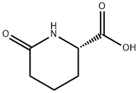 (S)-2-哌啶酮-6-羧酸 结构式