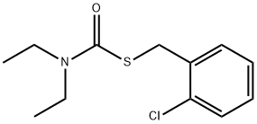 ジエチルチオカルバミド酸S-(o-クロロベンジル) 化学構造式