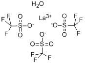 LANTHANUM (III) TRIFLUOROMETHANESULFONATE HYDRATE Structure