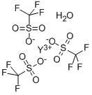 Yttrium(III) trifluoromethanesulfonate hydrate Structure