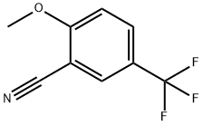 2-メトキシ-5-(トリフルオロメチル)ベンゾニトリル 化学構造式