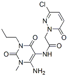 1(6H)-Pyridazineacetamide,  N-(6-amino-1,2,3,4-tetrahydro-1-methyl-2,4-dioxo-3-propyl-5-pyrimidinyl)-3-chloro-6-oxo-|