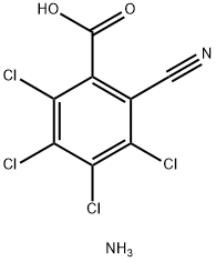 3,4,5,6-四氯-2-氰基苯甲酸胺盐,34643-39-5,结构式