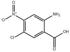 2-氨基-4-硝基-5-氯苯甲酸 结构式
