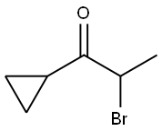 1-Propanone, 2-bromo-1-cyclopropyl- (9CI) Structure