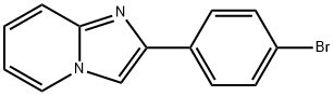 2-(4-ブロモフェニル)イミダゾ[1,2-a]ピリジン 化学構造式