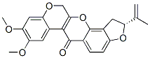 (2R)-2-Isopropenyl-8,9-dimethoxy-1,2-dihydro[1]benzopyrano[3,4-b]furo[2,3-h][1]benzopyran-6(12H)-one Structure