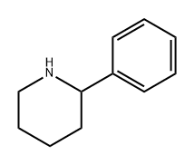2-フェニルピペリジン 化学構造式