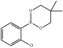 2-(2-クロロフェニル)-5,5-ジメチル-1,3,2-ジオキサボリナン 化学構造式