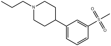 4-[3-(甲磺酰基)苯基]-1-丙基哌啶, 346688-38-8, 结构式